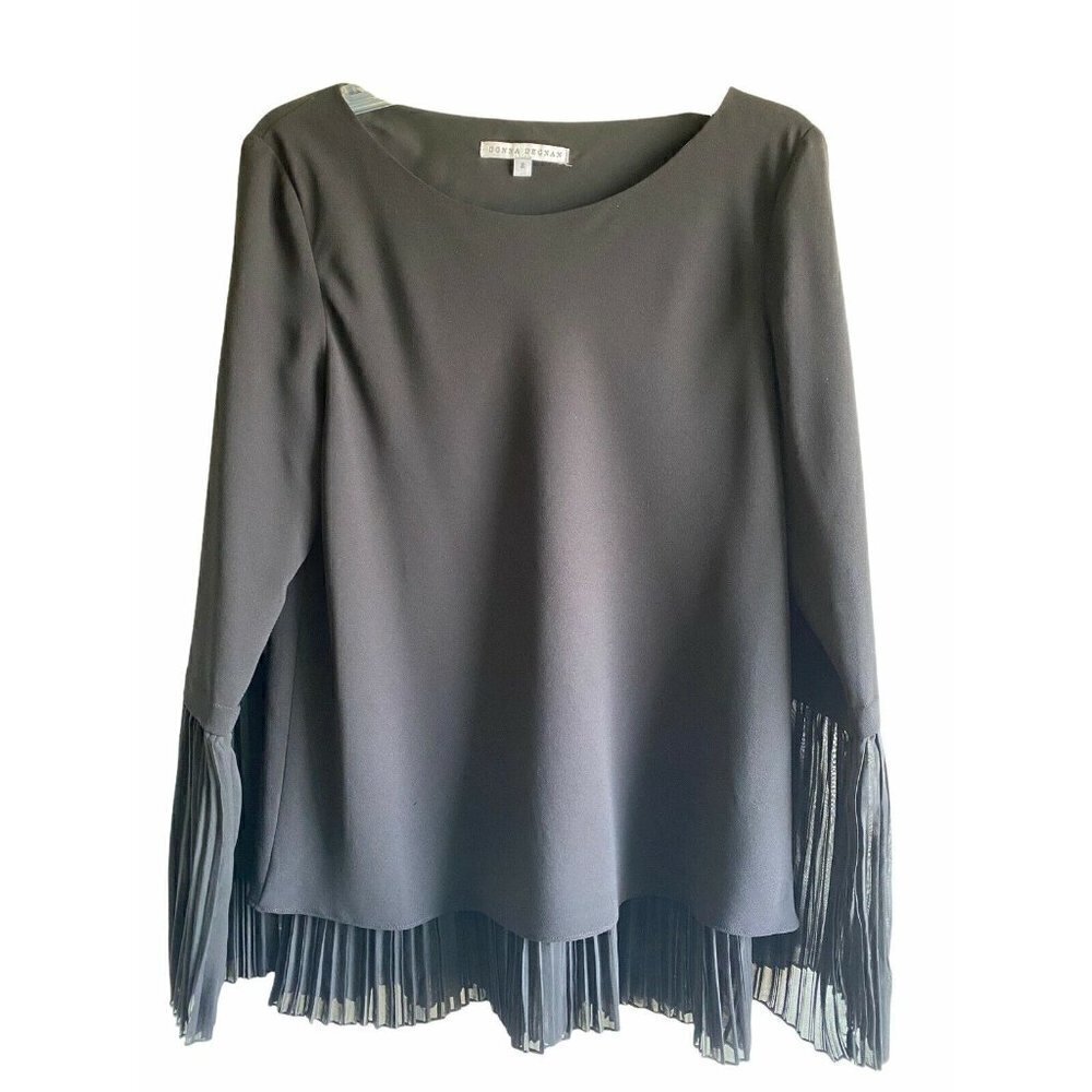 Donna Degan Sz 8 Women’s Black Long Sleeve Blouse